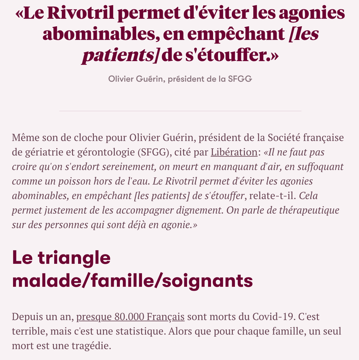 Rivotril france covid