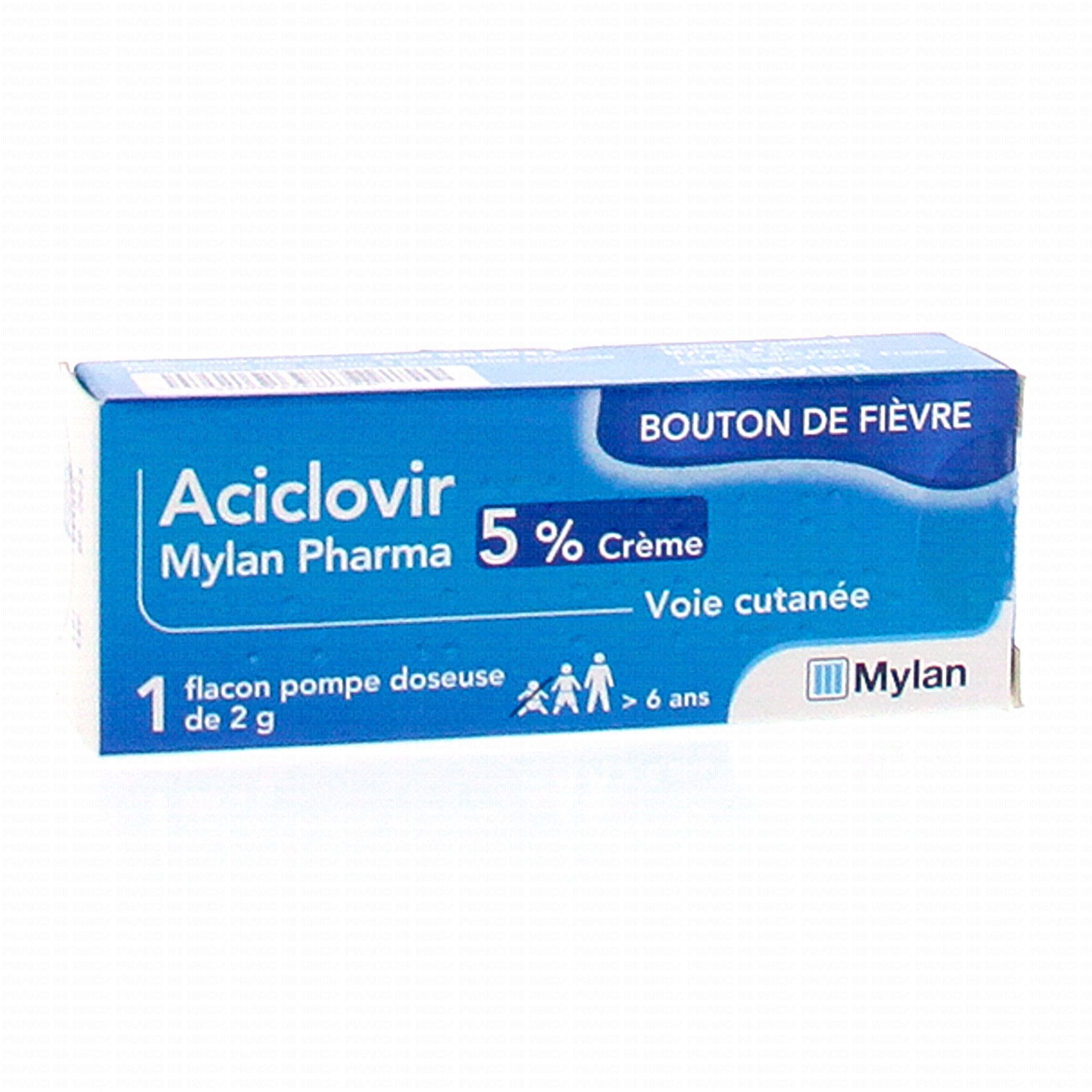 Aciclovir Crème 10g Prix