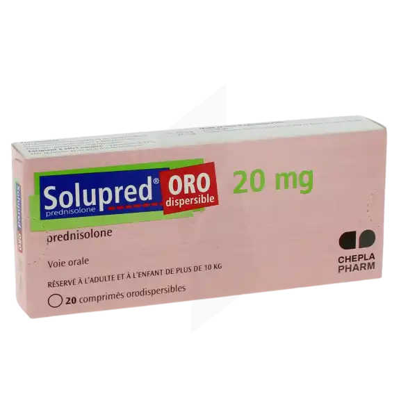 prednisolone 20 mg 3 le matin