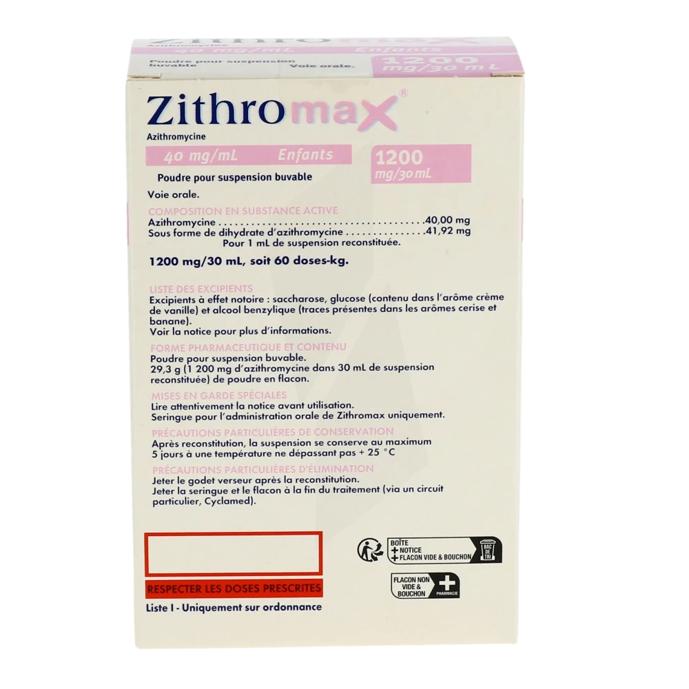 Commander zithromax générique