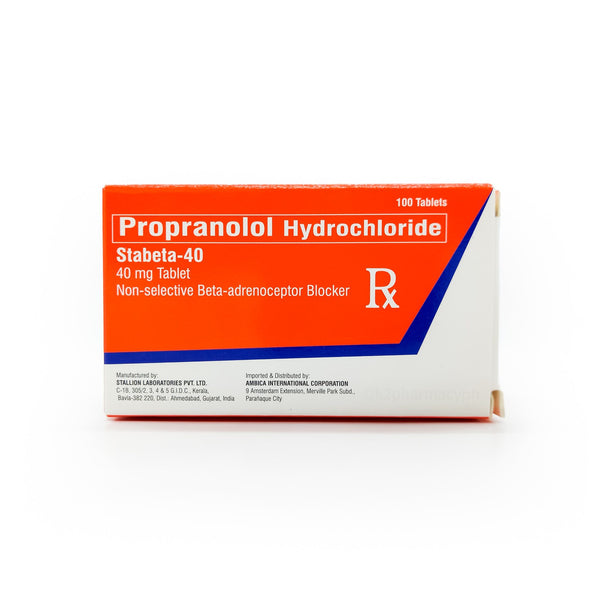 2 x 40 mg propranolol