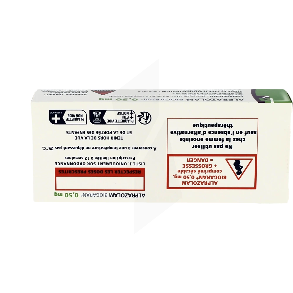 alprazolam 0 50 prix belgique