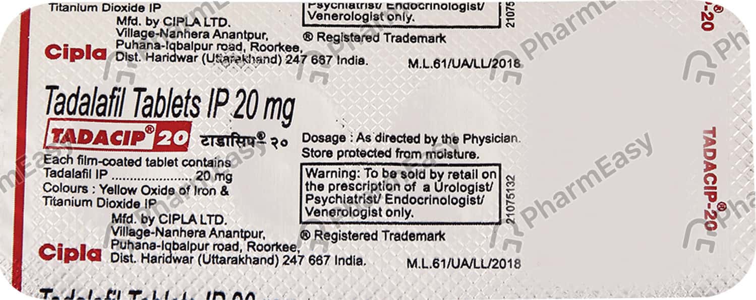 Tadacip 20 Online