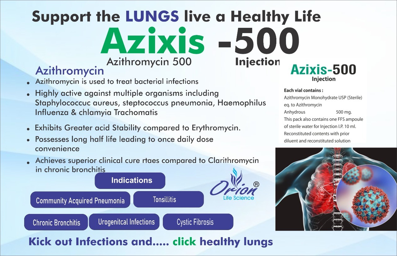 Azithromycin 500 mg vial