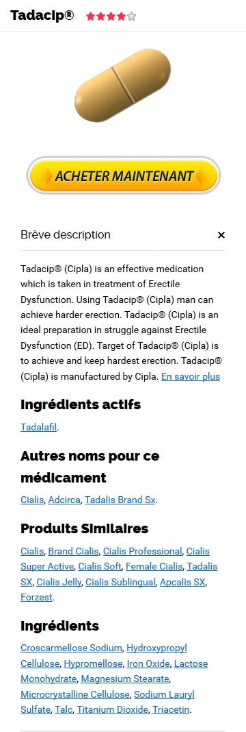 Acheter Du Tadacip En Ligne