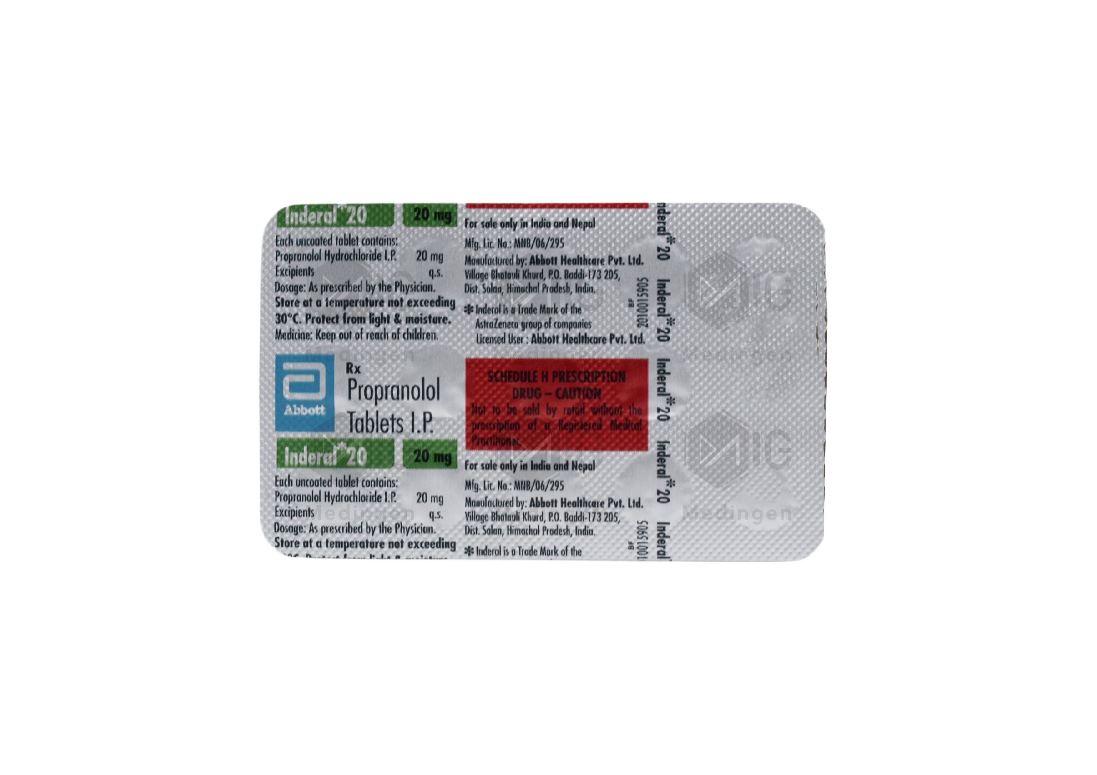 Inderal 20mg