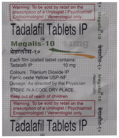 Tadalafil 10mg Megalis
