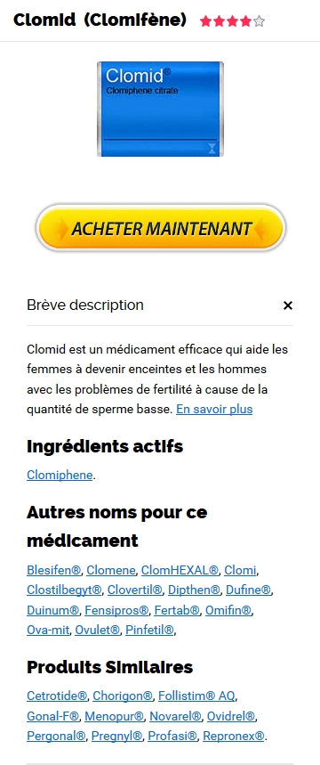 Clomid prix