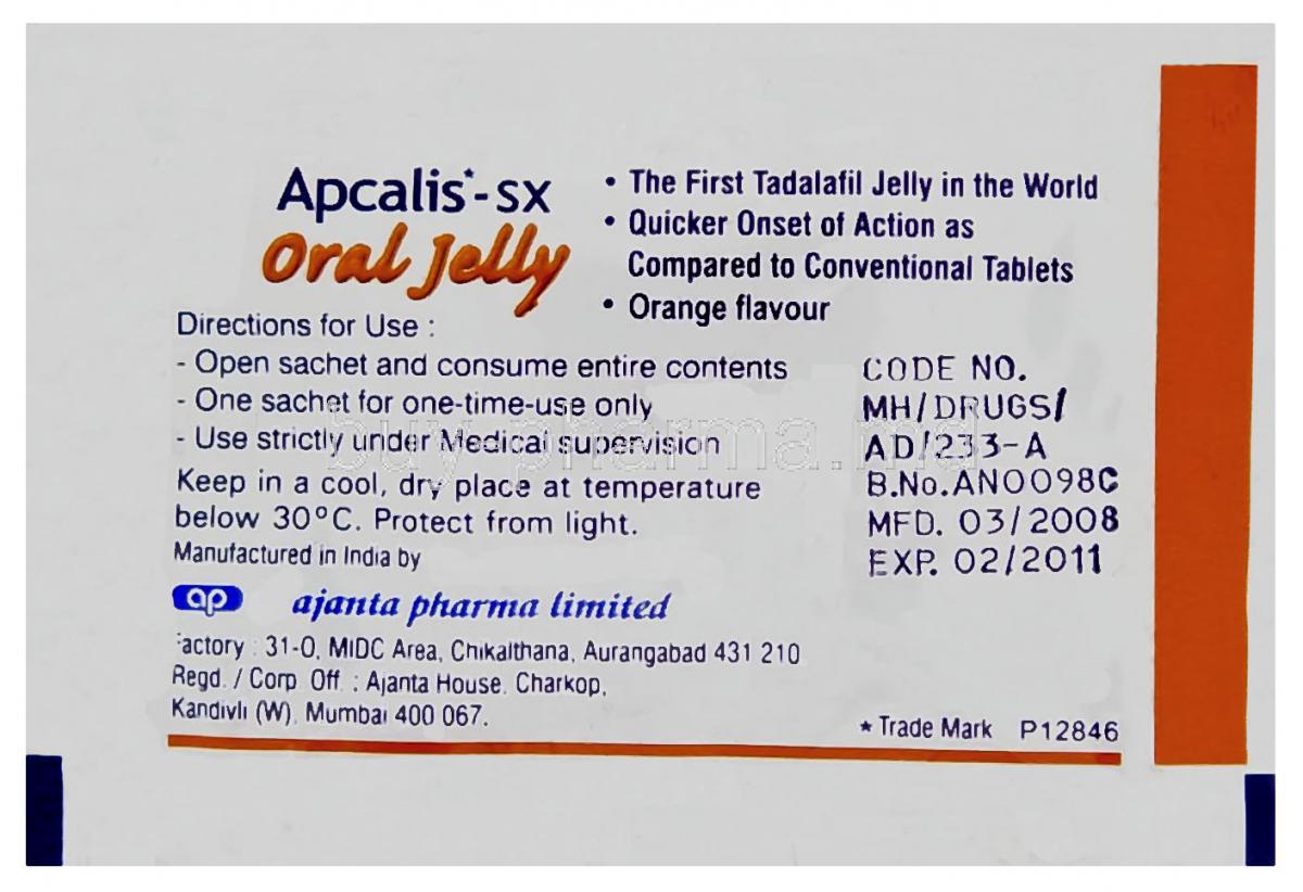apcalis sx acheter online