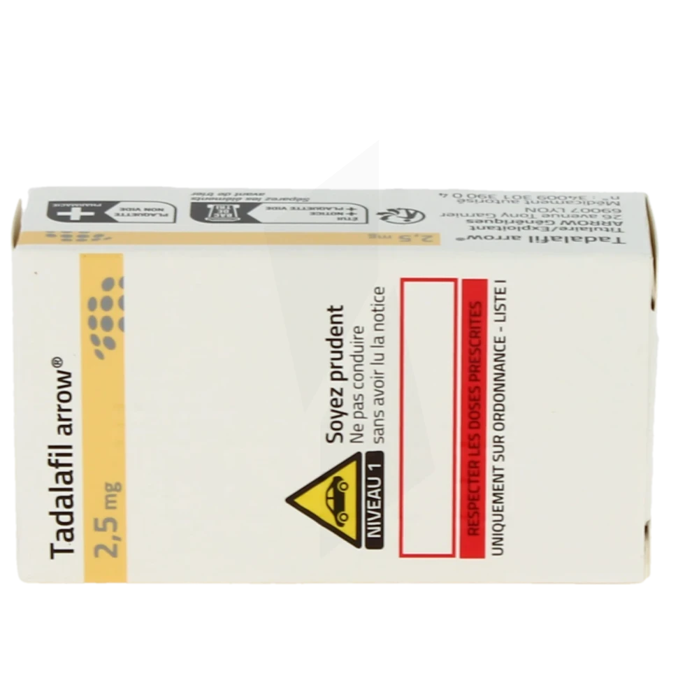 Tadalafil 2.5 mg avis