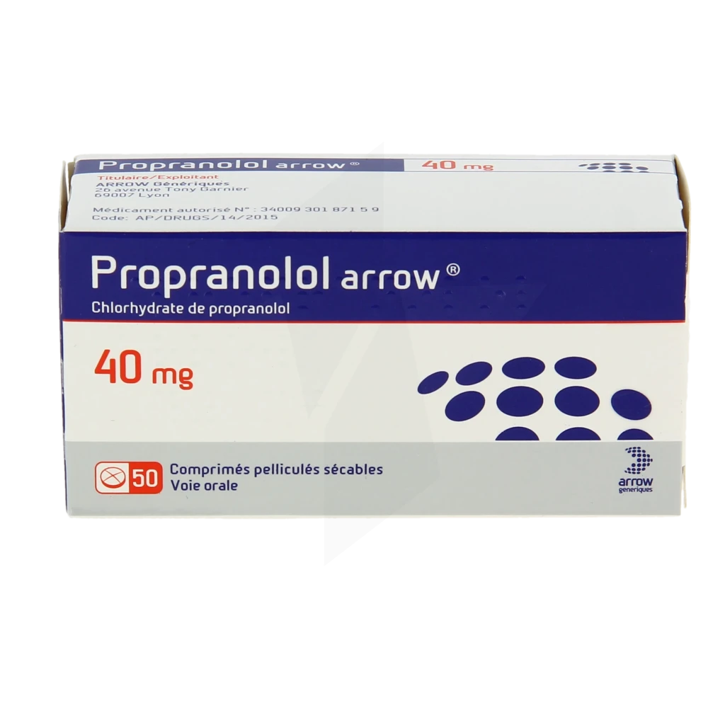 propranolol 40 mg avis