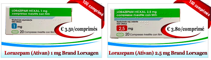 Lorazepam prix belgique