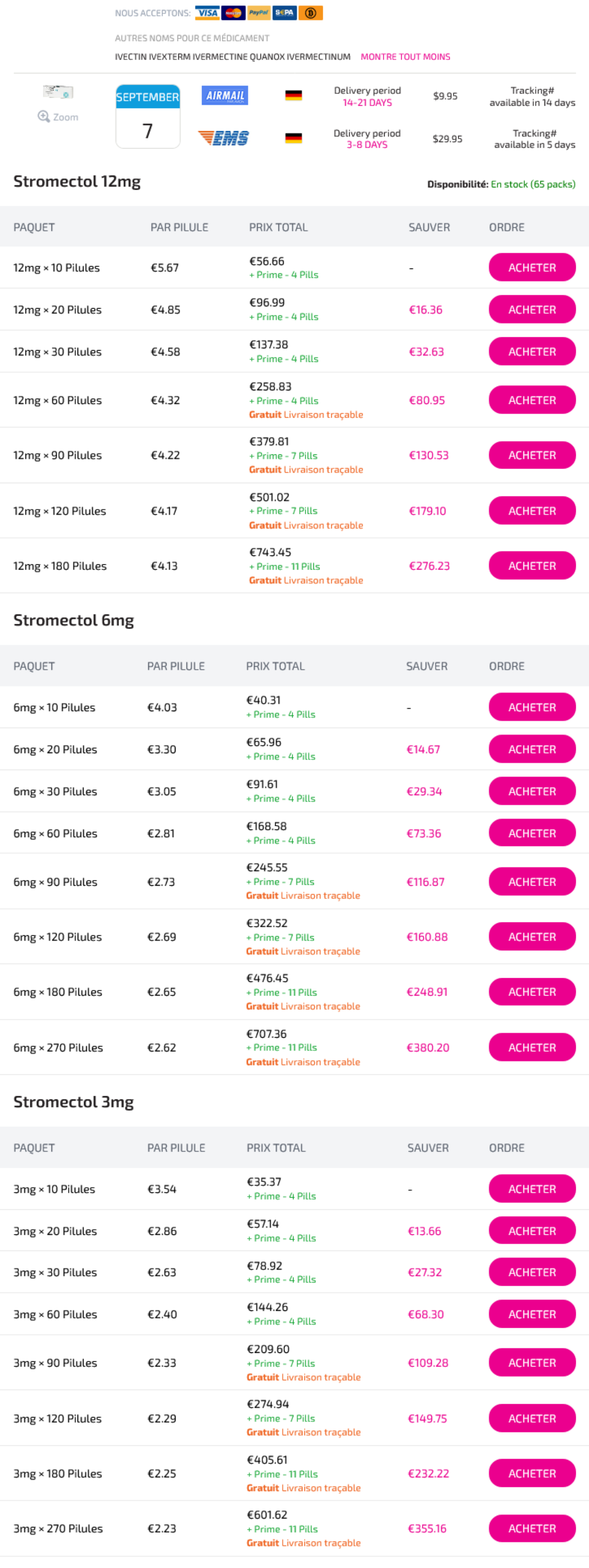 ivermectine commander en ligne