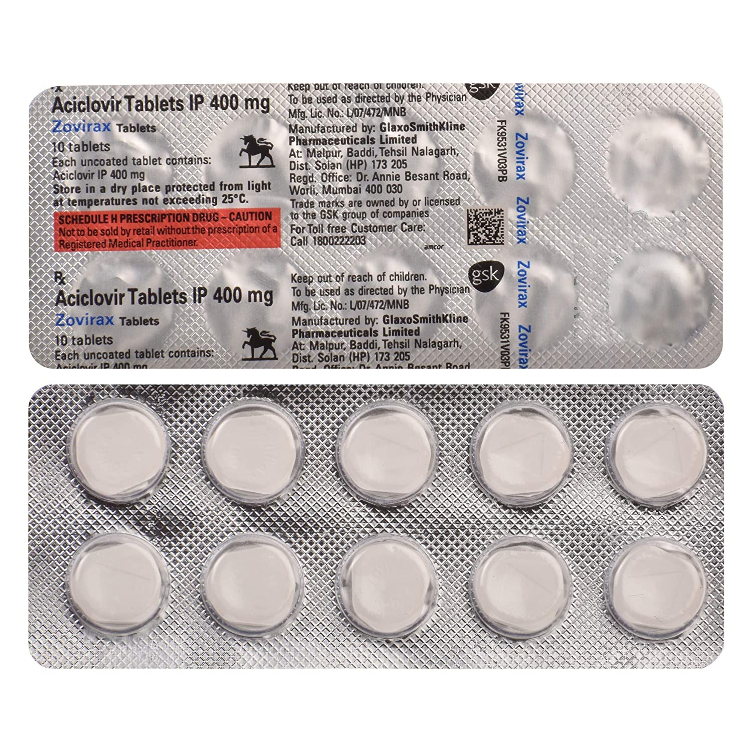 Zovirax 400mg