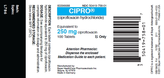 Cipro xr 500 mg bayer