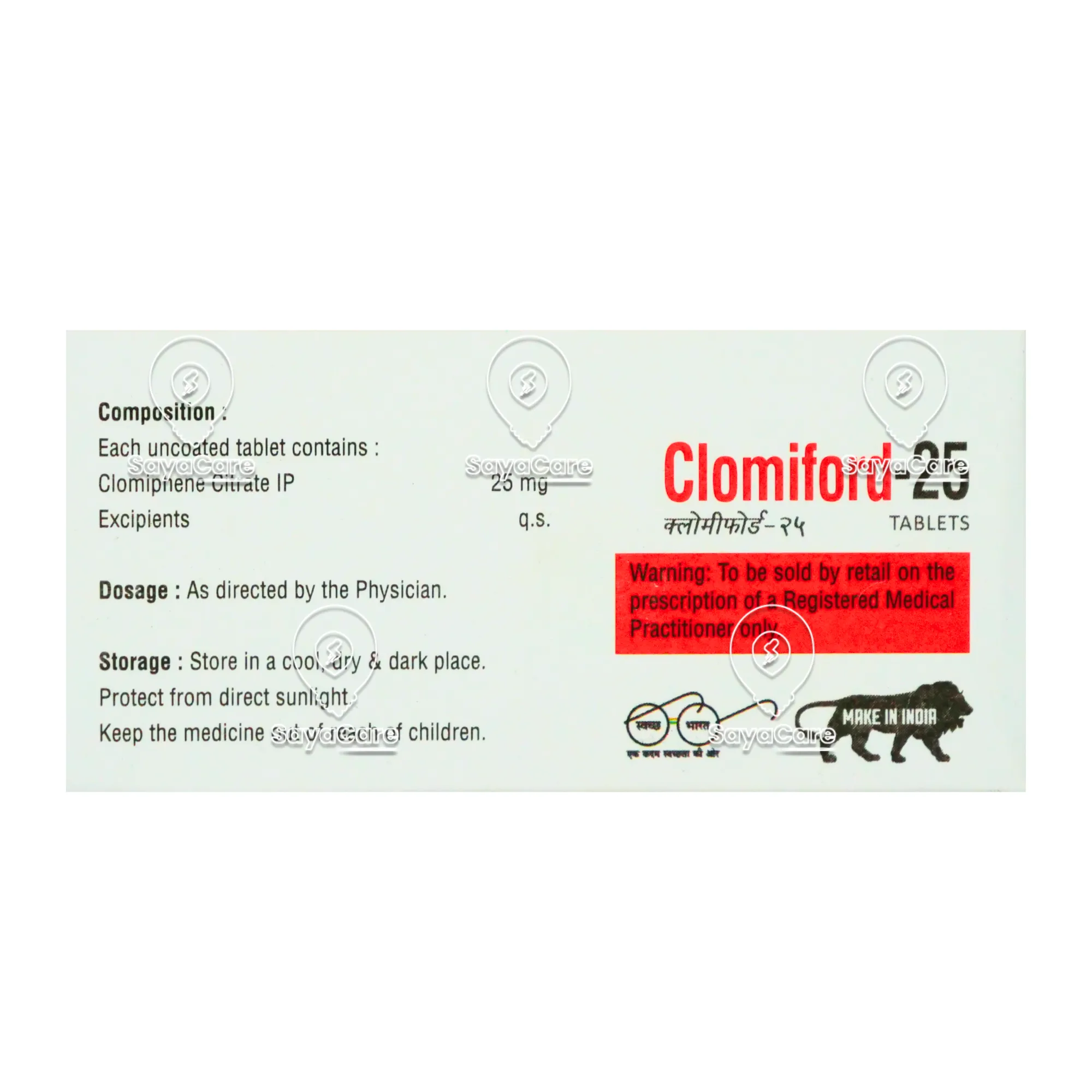 Clomiphene 25mg online