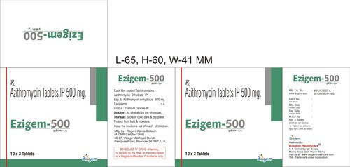 azithromycin 500mg x 4