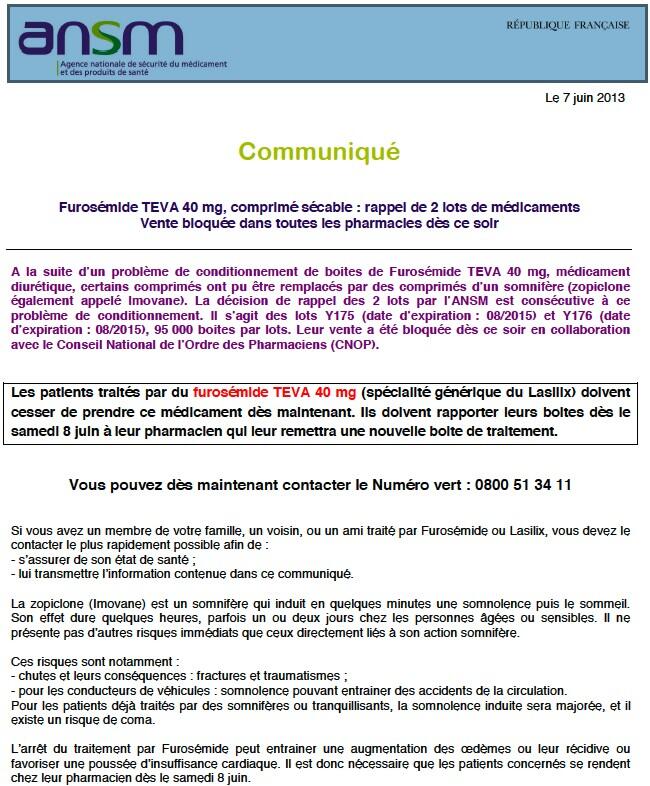Generique De Imovane