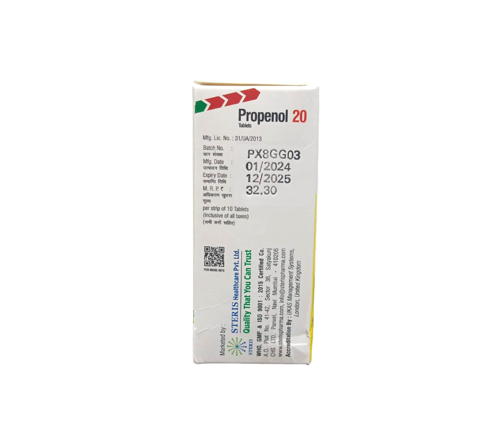 Propranolol 20 mg online