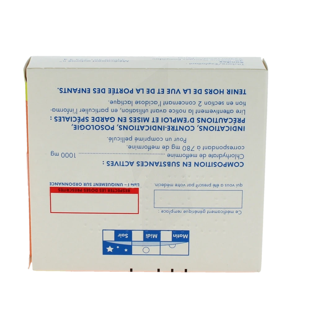 Generique Glucophage 1000