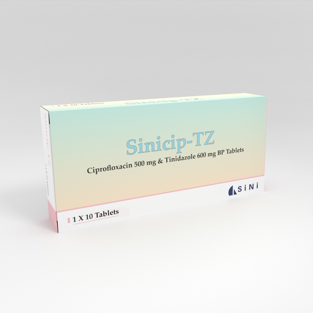 Ciprofloxacin 500mg tinidazole 600 mg