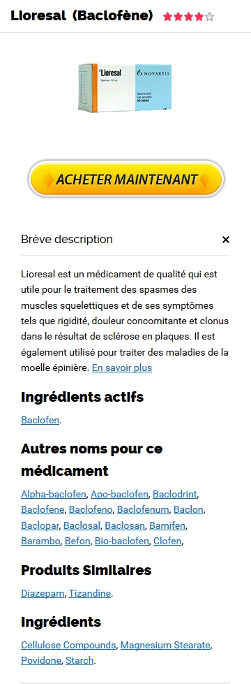 Commander du lioresal en ligne