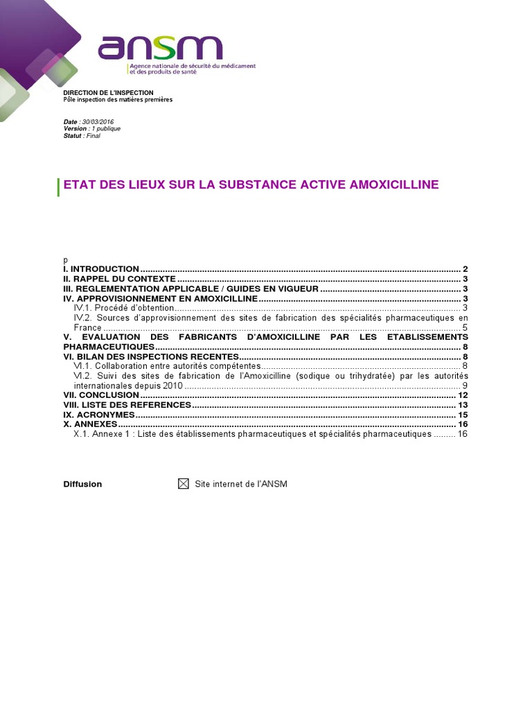 acheter du amoxicillin générique