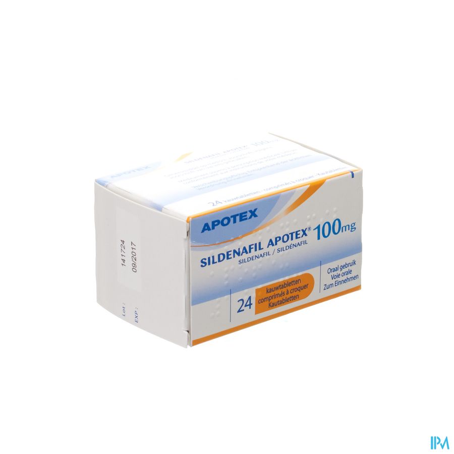 Sildénafil 100 Mg Boîte De 24