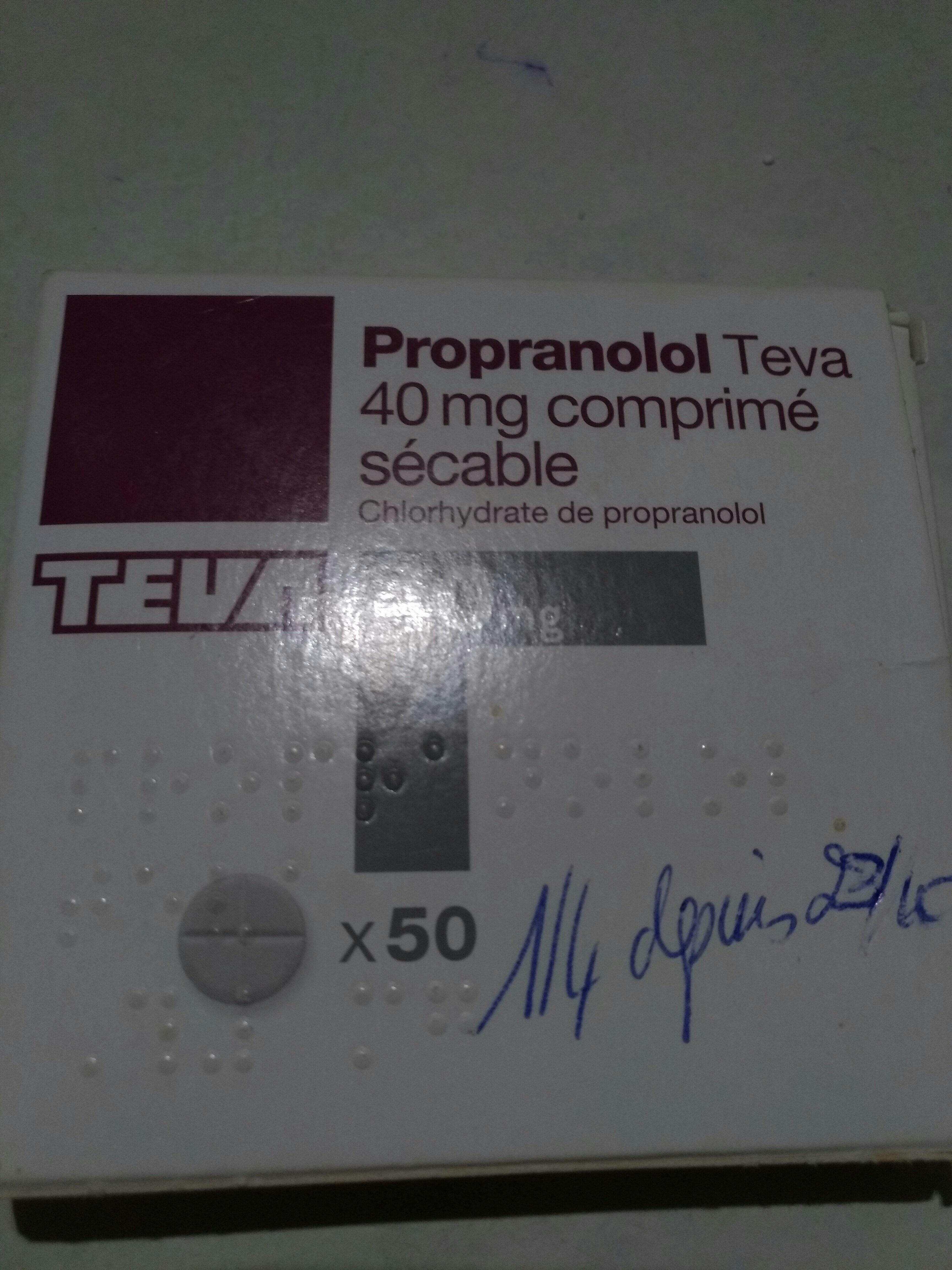 Propranolol 40 mg biogaran
