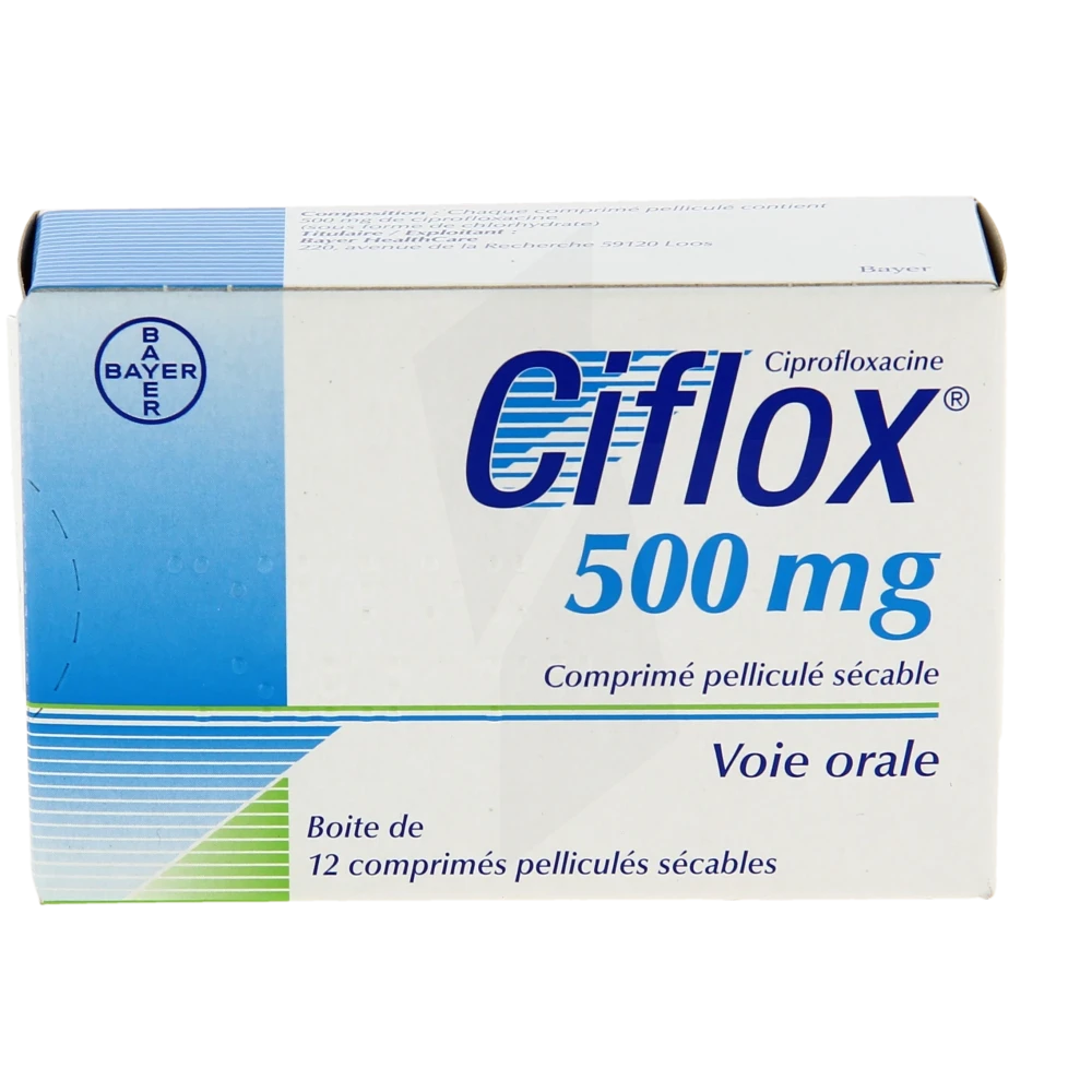 coût du ciprofloxacin