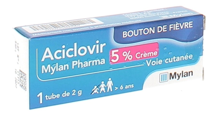 aciclovir crème 10g prix