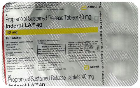 inderal 40 mg 50 tabletas