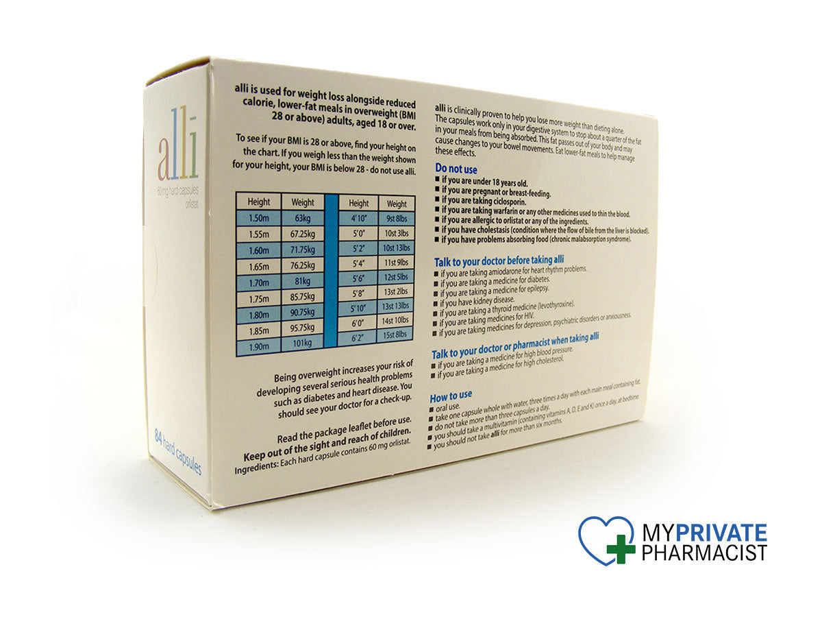 Alli® générique (orlistat) 60 mg