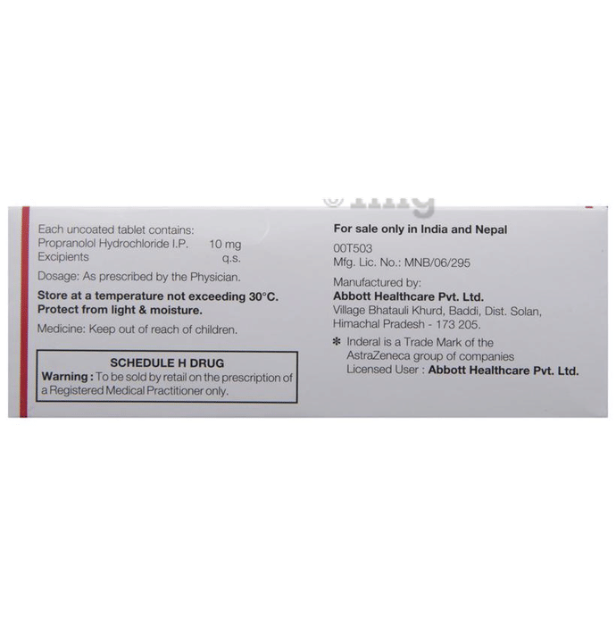 Inderal 10 Mg Avis
