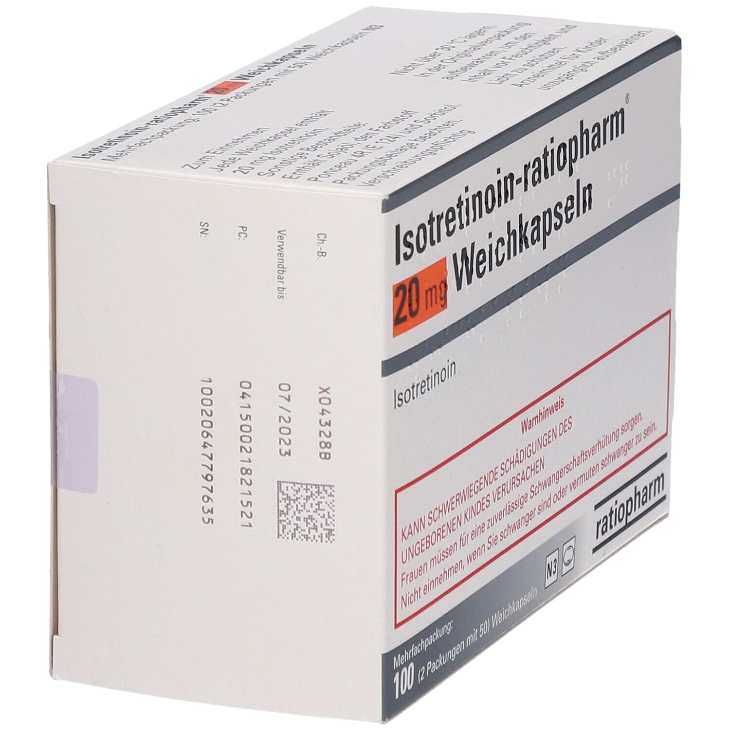 Roaccutane 20 mg prix