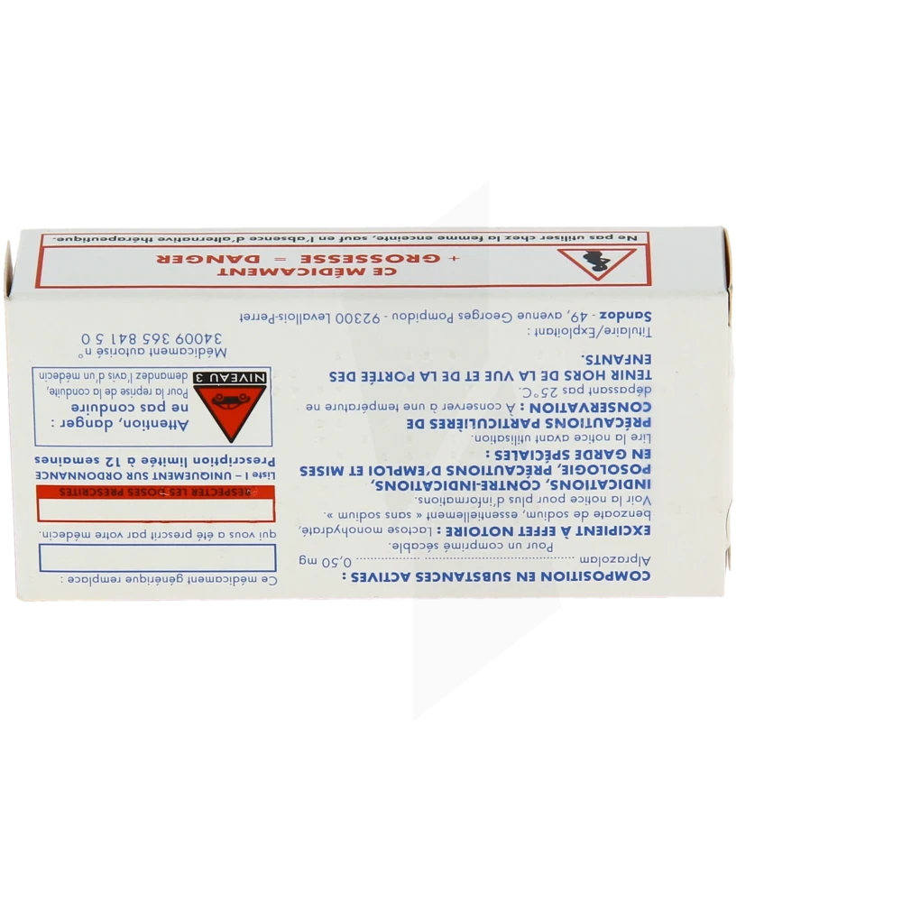 Alprazolam 0.50 Generique