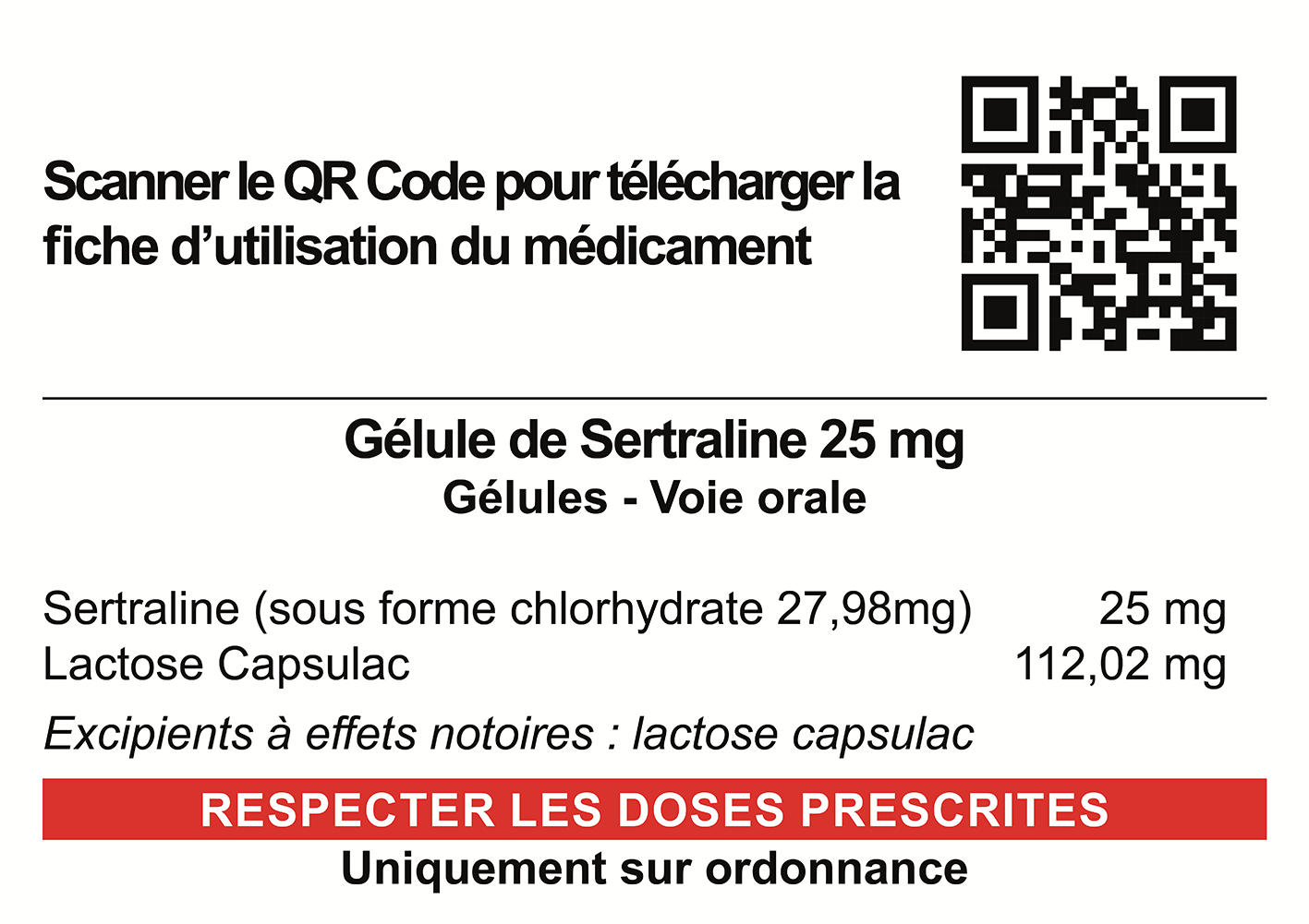 Sertraline 25 Mg Gélule