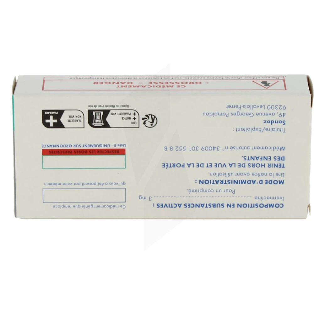 ivermectine 3 mg belgique