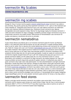 ivermectin nic 6mg
