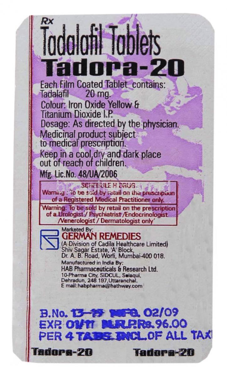 Tadora 2.5mg
