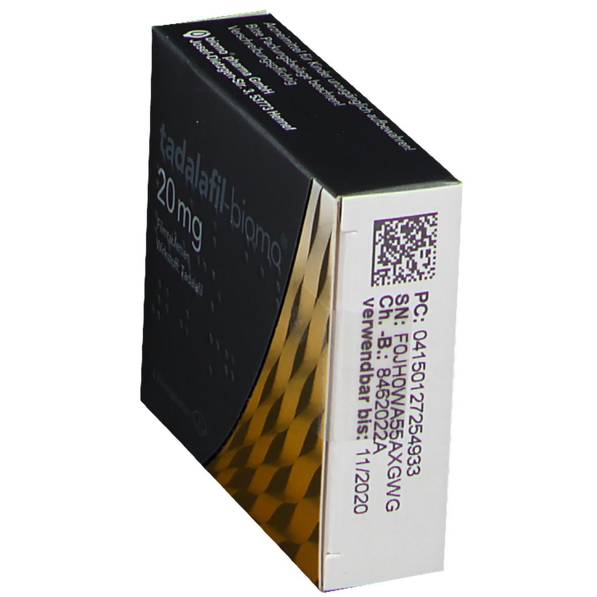 Tadalafil biomo 20mg 56