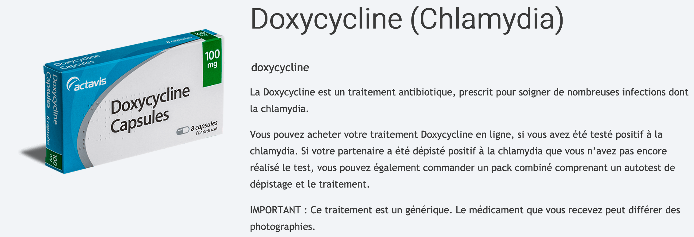 prix de la doxycycline