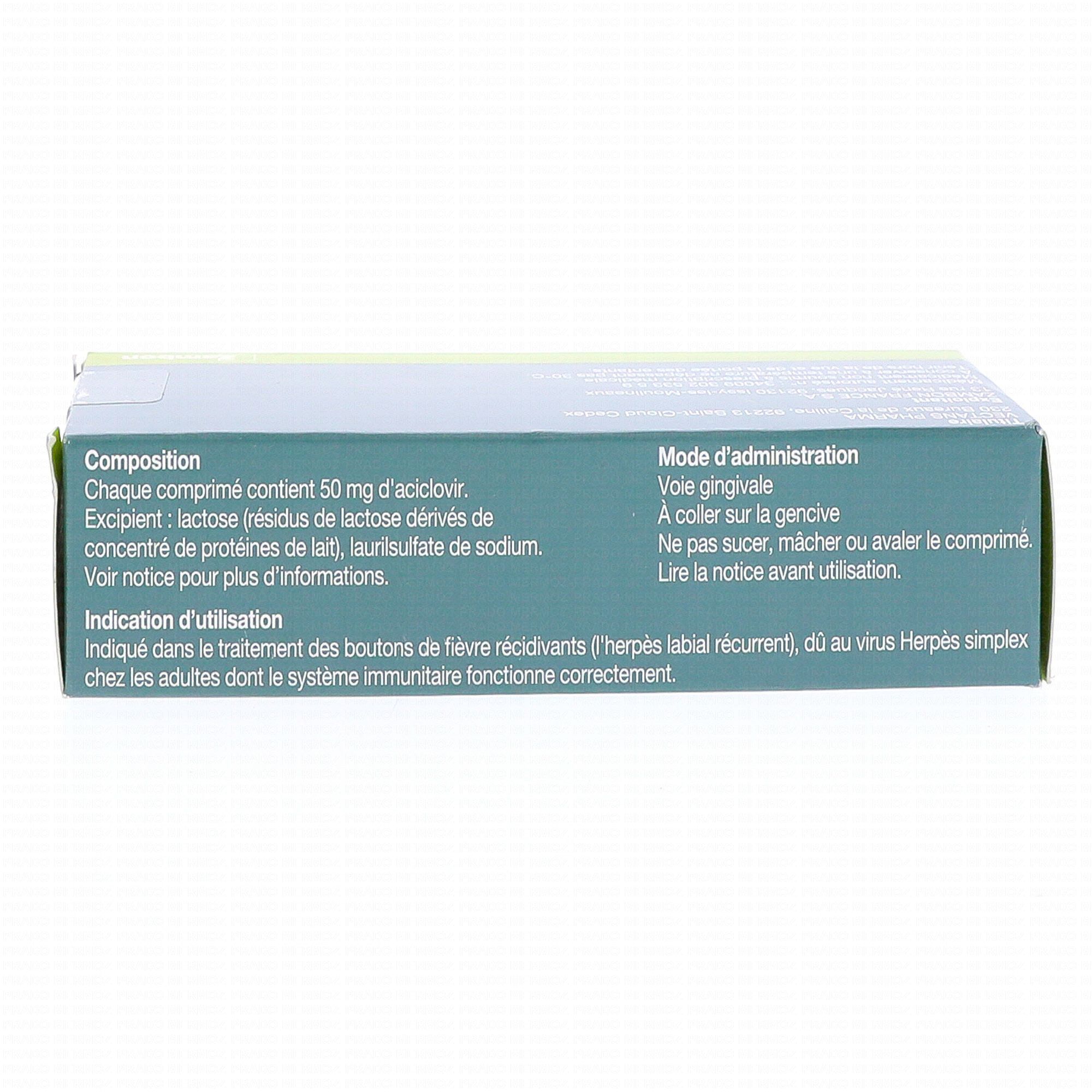 Aciclovir sans ordonnance belgique