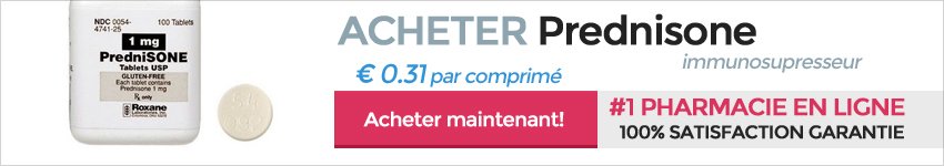 Achat prednisolone en ligne