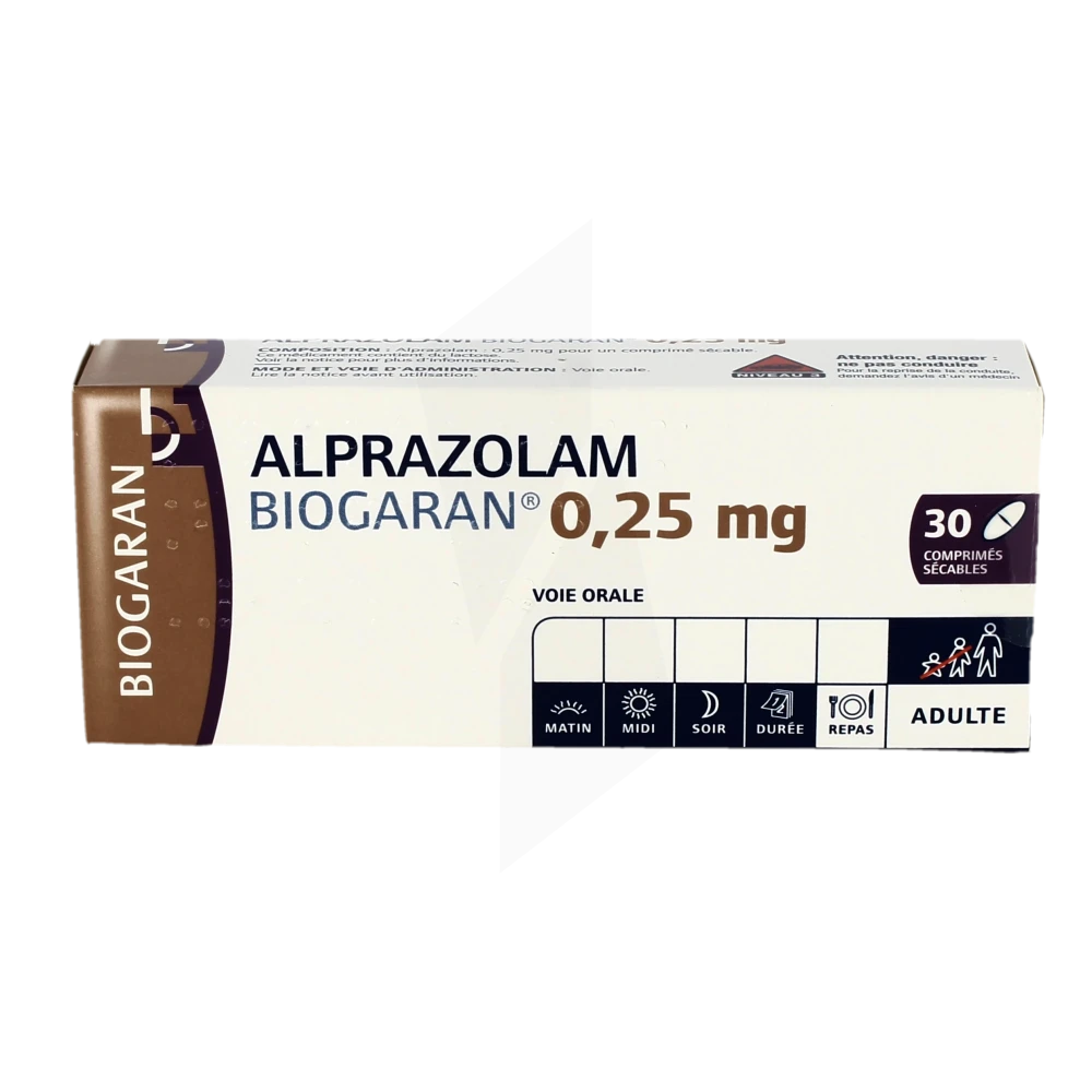 Alprazolam 0.25 prix belgique