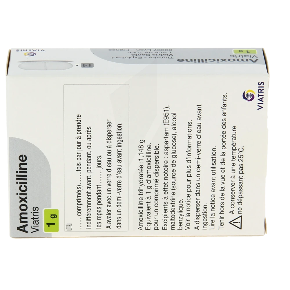 Amoxicilline 1 g generique