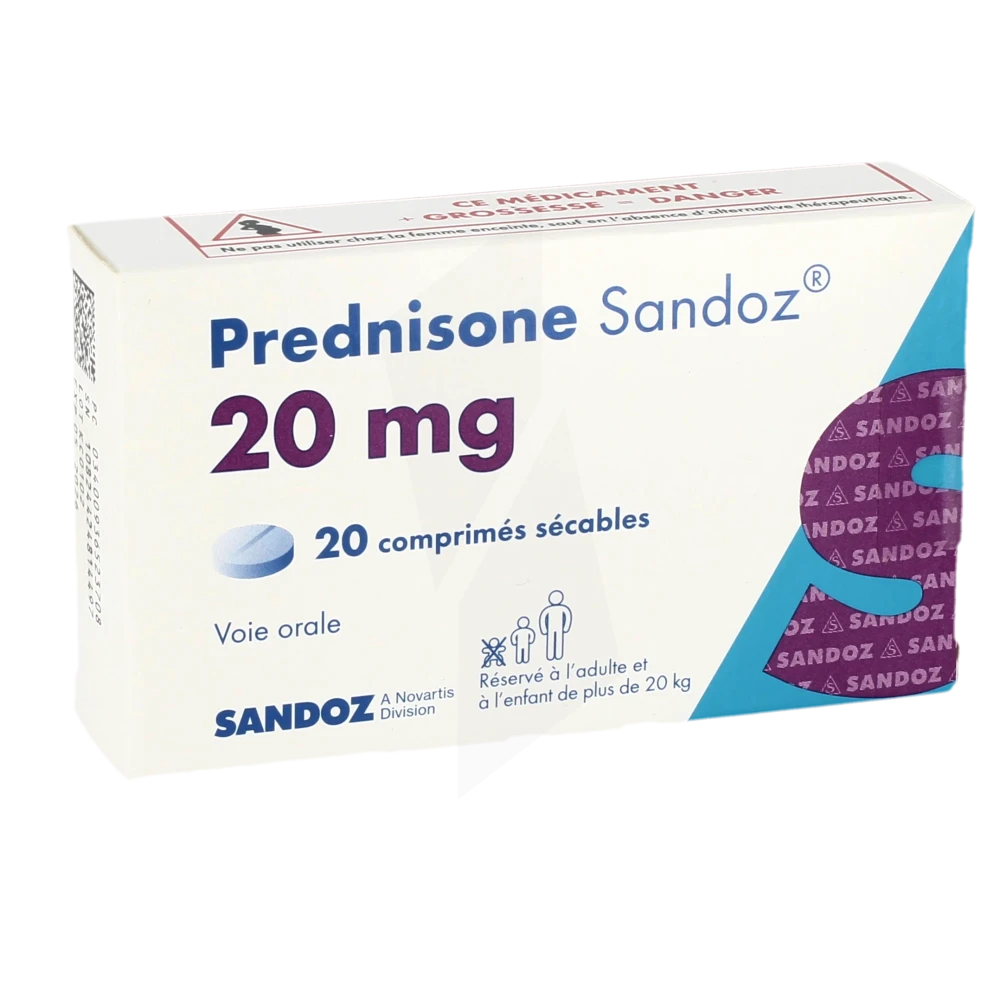 prednisolone 20 mg pour quelle maladie