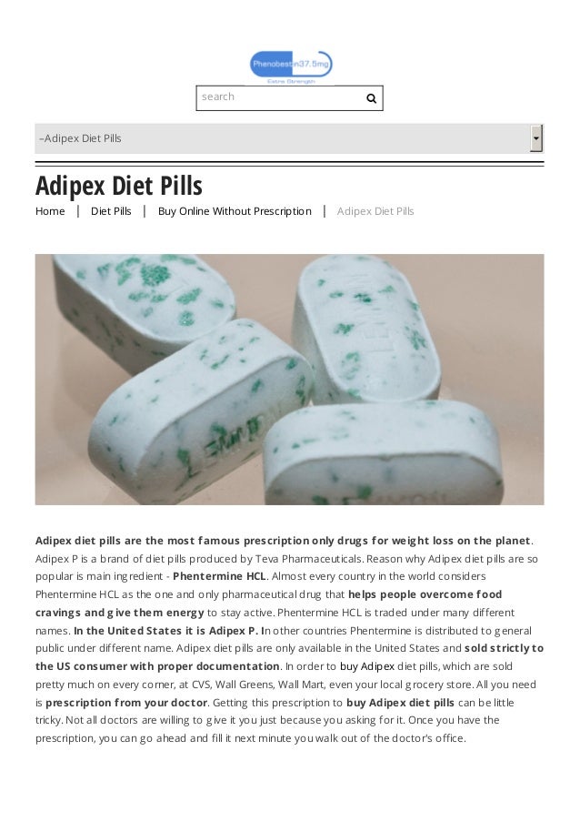 Adipex p pharmacie online