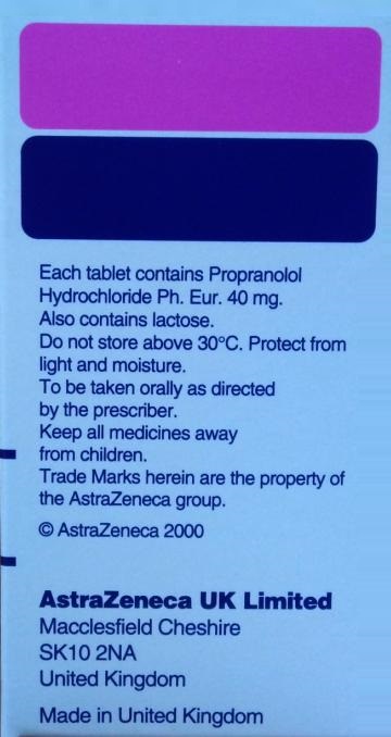Inderal 30 Cpr 40 Mg