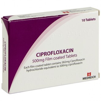 Ciprofloxacin 2 x 500 mg